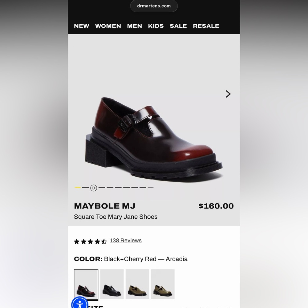Dr. Martens Maybole MJ Brown and Black Flats